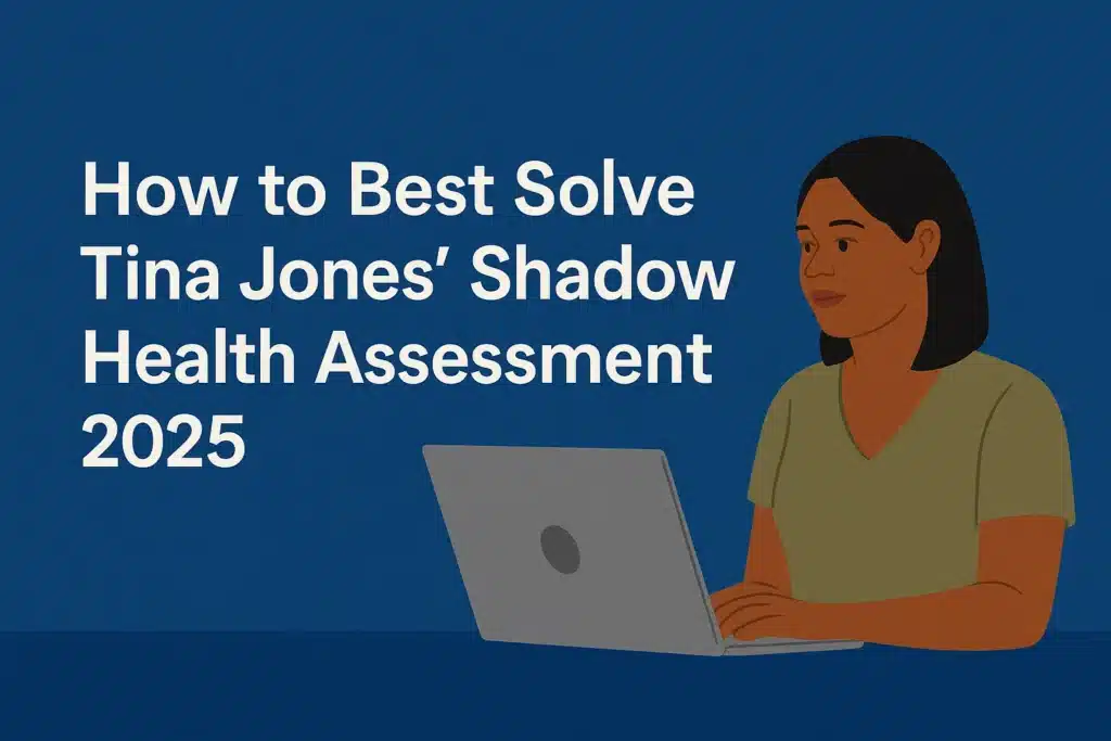 How to Best Solve Tina Jones Shadow Health Assessment 2025