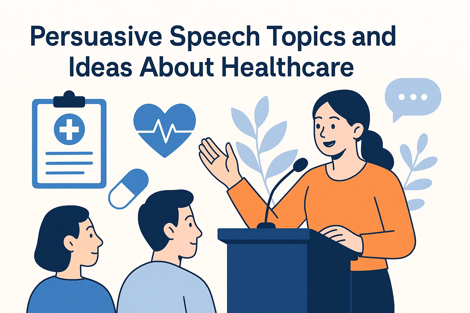 Persuasive speech topics and ideas about healthcare